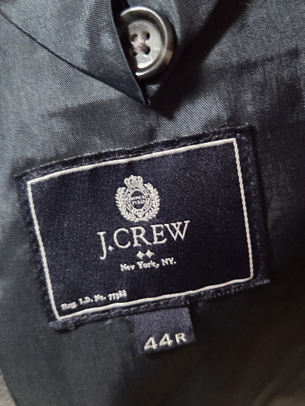 J. Crew Thompson Wool Heathered Light Gray 2 Button Blazer Sport Coat Size 44R - Picture 5 of 6